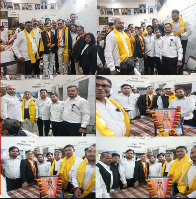 नेशनल मीडिया प्रेस क्लब के प्रदेश अध्यक्ष द्वारा कानपुर बार एसोसिएशन हाल में धूमधाम से मनाई गई भगवान परशुराम जयंती